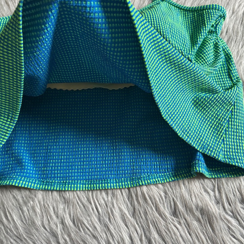 Baltex Swimsuit Tank Top Womens Size 20W Green Blue Swimwear - Picture 3 of 6